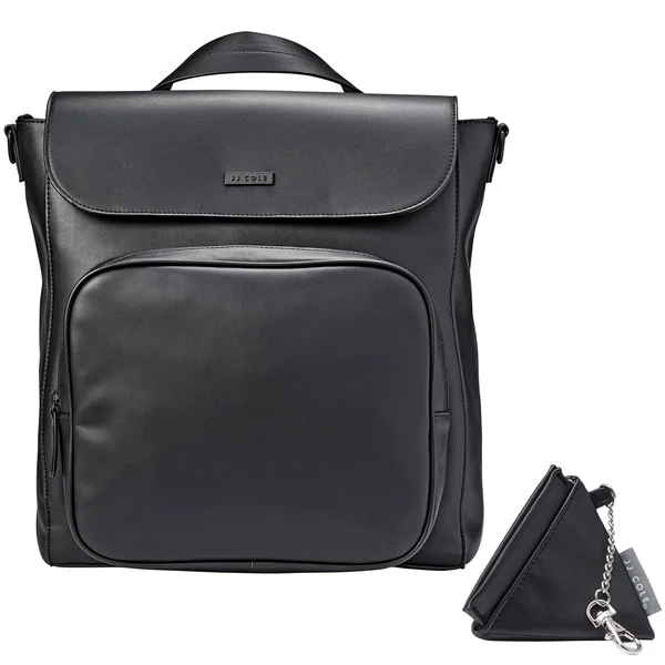 Jj Cole Brookmont Diaper Bag with Bonus Paci Pyramid, Black