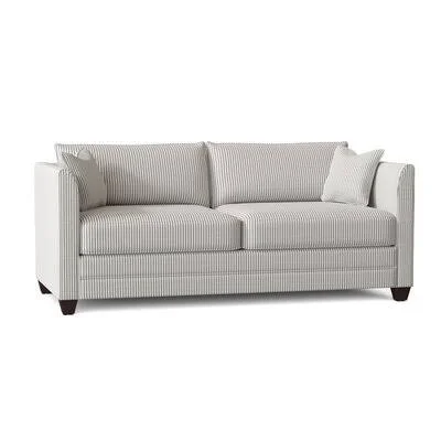 Sarah 77x22 Square Arm Sofa Bed Body Fabric: Cruise Adrift