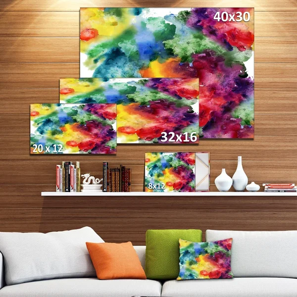 Designart Abstract Texture Graphic Art on Wrapped Canvas Size: 20x22 H x 40x22 W