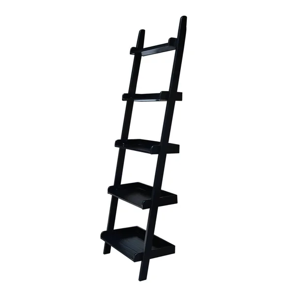 International Concepts Lean To Shelf Unit with 5 Shelves - Black