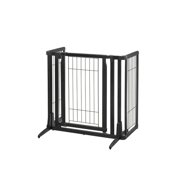 Richell Premium Plus Freestanding Pet Gate (Black)