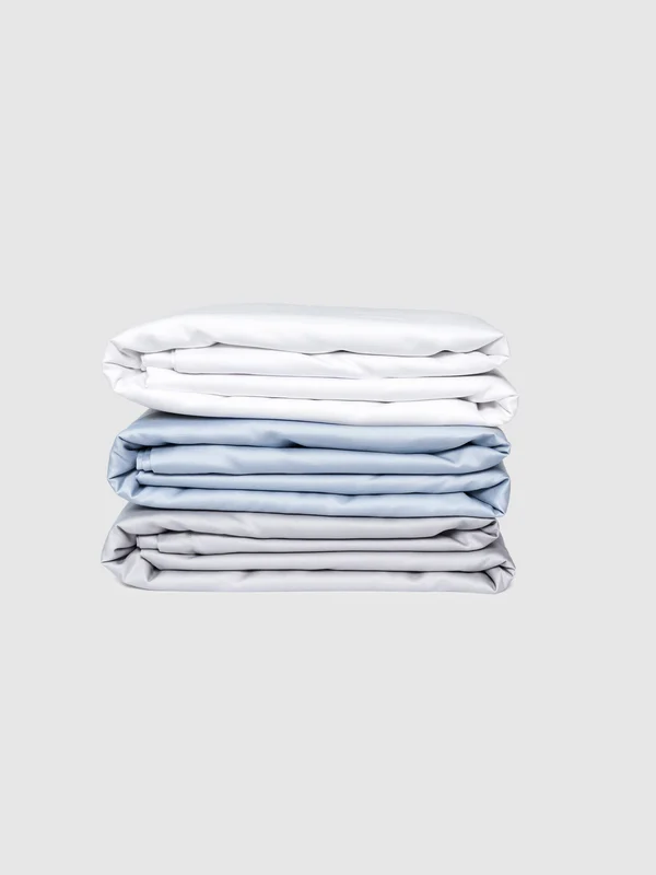 Molecule Cool Duvet COVER - King, Powder Blue