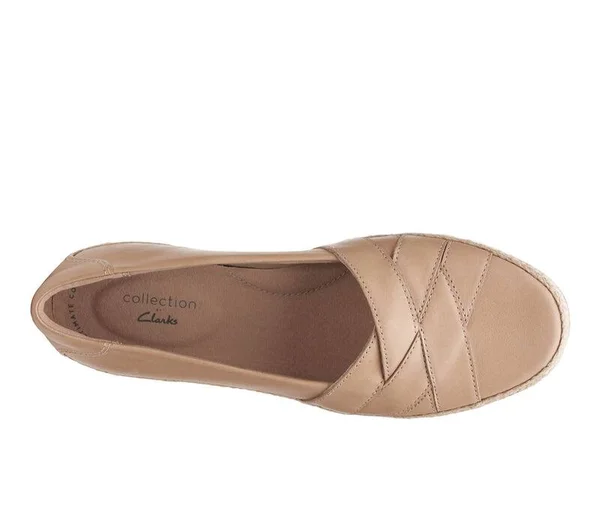 Clarks Danelly Shine Women's Shoe (Beige - Size 11 - Leather)