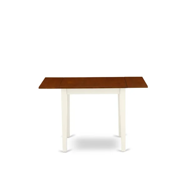 East West Furniture Dining Room Set Buttermilk & Cherry - NDPL5-WHI-C