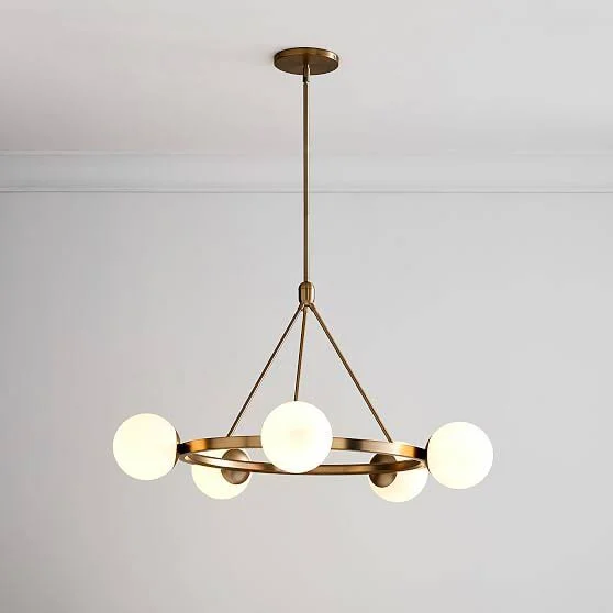 Hayes 5 Lights Chandelier, Light Bronze 2047562
