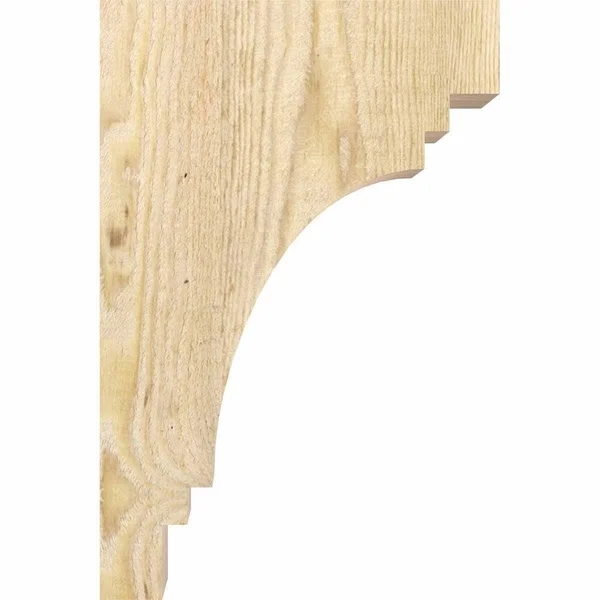 6x22W x 12x22D x 24x22H Pescadero Rough Sawn Corbel, Douglas Fir