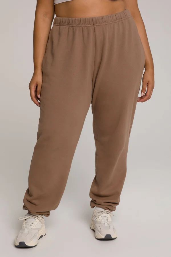 Good American Women's Boyfriend Sweatpants - Brown - Size 8/XXXXXL