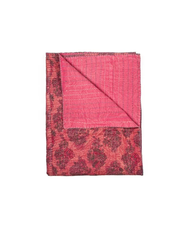 100% Cotton Vintage Handmade Kantha Throw 50x22 x 70x22 - 297