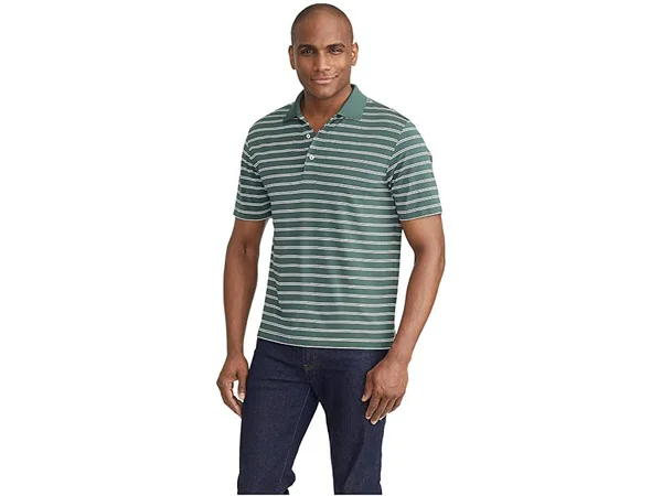 UNTUCKit The Luxe Performance Polo Men's Clothing Dark Green : 3XL Regular Fit
