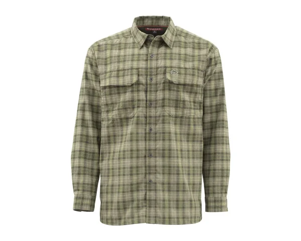 Simms, Coldweather Shirt - Sand Buffalo Plaid, XL