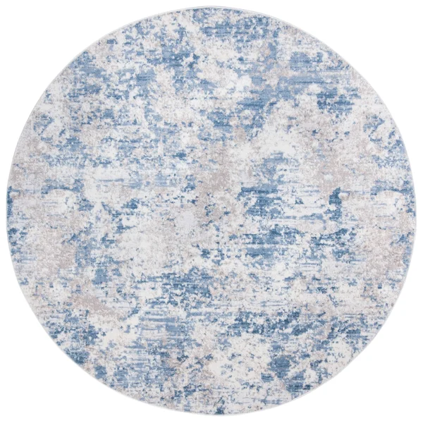 Safavieh Amelia Modern Abstract Rug (9& x 9& Square - Grey/Blue)