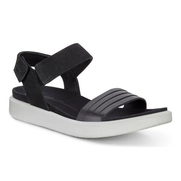Ecco Women's Flowt Strap Sandal, Black/Black