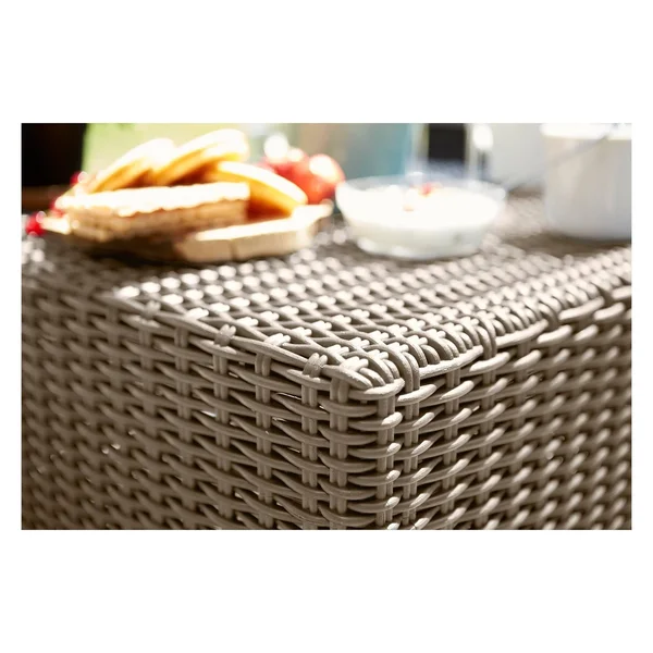 Keter California All-Weather Resin Outdoor Patio Coffee Table - Cappuccino