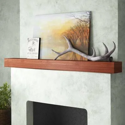 Chyna Fireplace Shelf Mantel Union Rustic Finish: Coffee, Shelf Length: 72x22