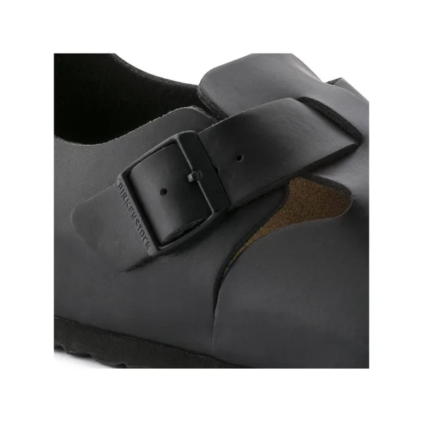 Birkenstock London Soft Footbed Hunter Black Leather - 37, Regular
