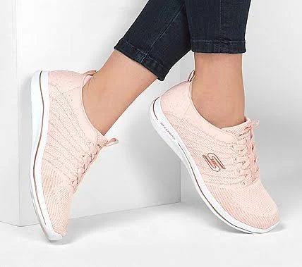 Skechers Women's City Pro - Glow on Athletic Shoes Pink 11.0