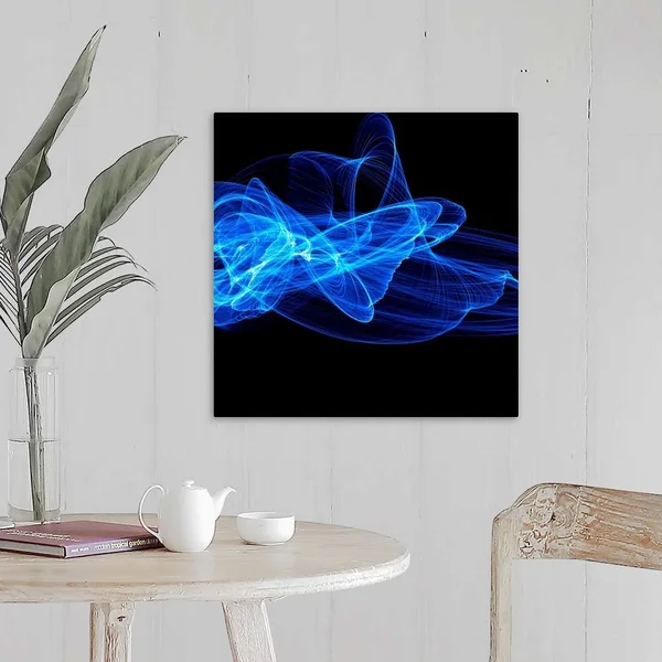 Blue Abstract Patterns, Artwork, Canvas Wall Art, 20x20, Great Big Canvas