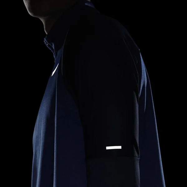 Nike Dri-Fit Men's 1/2-Zip Running Top in Blue - Size: Medium, CU6073-452