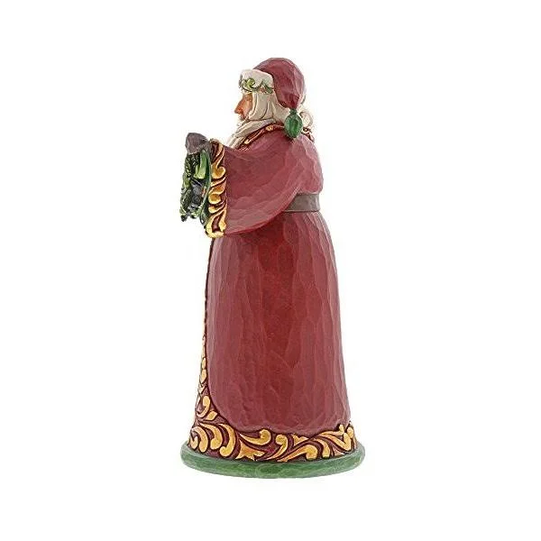 Jim Shore Red and Green Santa Figurine