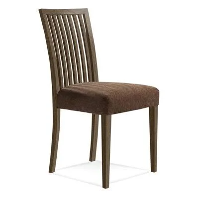 Skyline Solid Wood Dining Chair Saloom Furniture Body Fabric: Sunbrella Spectrum Mushroom - Frame Color: Nantucket
