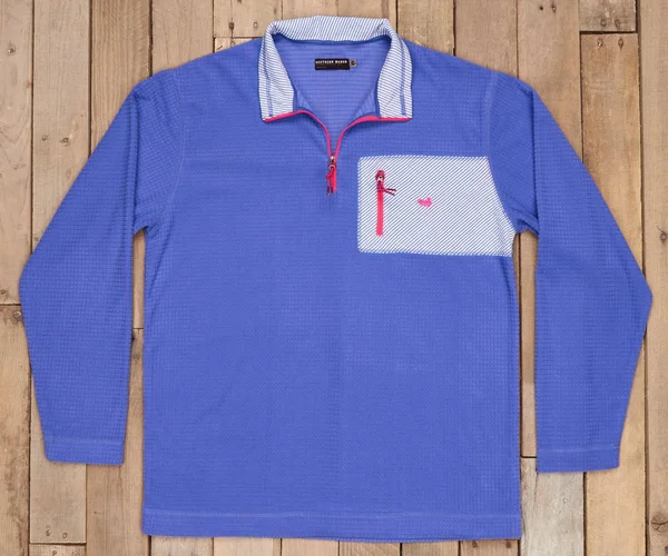 Southern Marsh FieldTec Dune Seersucker Lilac S Mens Pullover