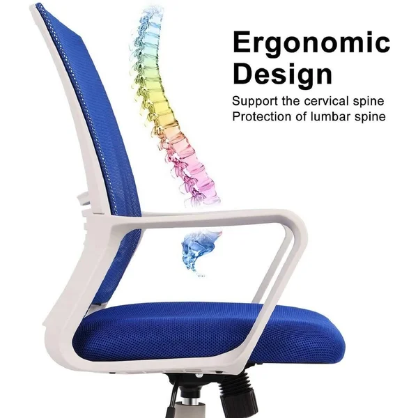 SMUGDESK Office Chair - Mid Back Mesh Office Computer Swivel Desk Task Chair, Ergonomic Executive Chair with Armrests Features