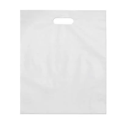 Retail Poly Bags with Handles - 2 mil, 15 x 18, White, 1000/Case, StockPKG 6695