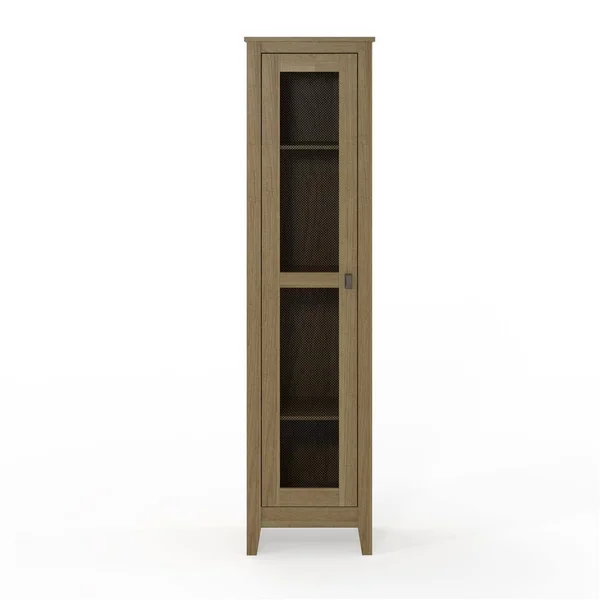 Ameriwood Home 18 in. System Build Luca Golden Oak Wide Storage Cabinet with Mesh Door