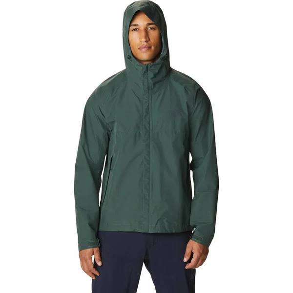 Mountain Hardwear Exposure 2 Gore-Tex Paclite Jacket - Men's Black Spruce, XXL