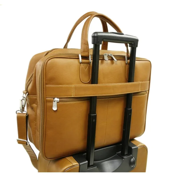 Piel Leather Checkpoint Friendly Brief Overnighter (saddle)