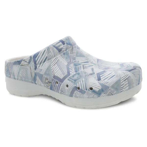 Dansko Women's Kane Grey Geo Slip on Mule 42