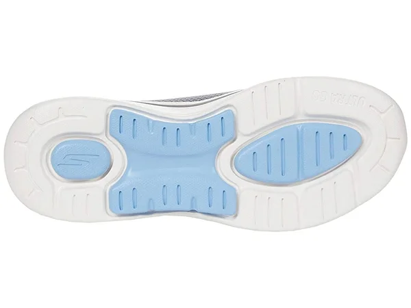 Women's Skechers GOwalk Arch Fit Grateful Slip on Sneaker, Adult, Size: 5, Gray/Blue
