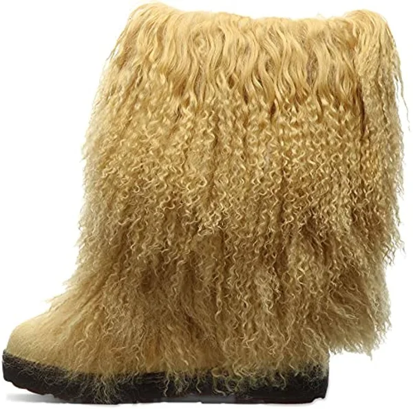 Bearpaw Women's Boetis Boots, Yellow, Size 5