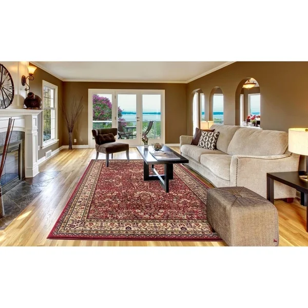 Concord Global 2&3x22 x 7&7x22 Ivory Jewel Sarouk Runner Area Rug