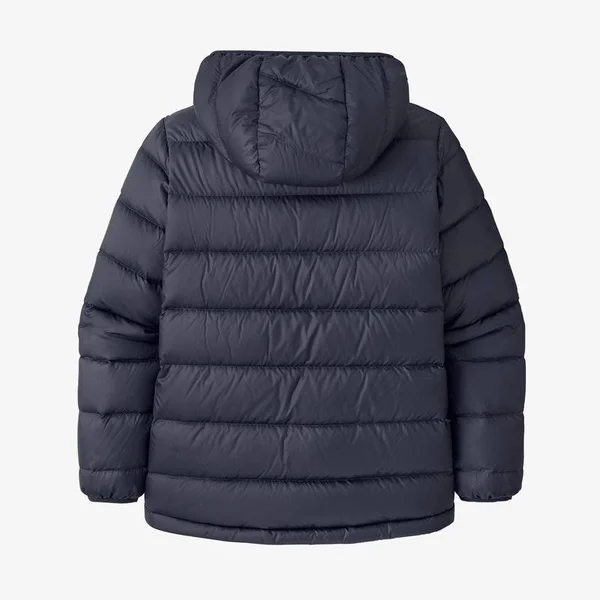 Patagonia Boys& Hi-Loft Down Sweater Hoody Plume Grey, L