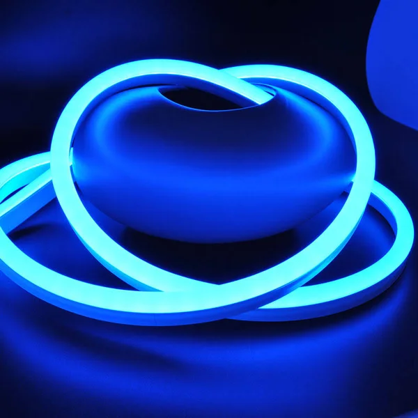 Cbconcept 120 Volt LED Flex Neon Light Strip - 100 Feet, Blue, Waterproof Resistant, Accessories Included - [Ideal for Christmas