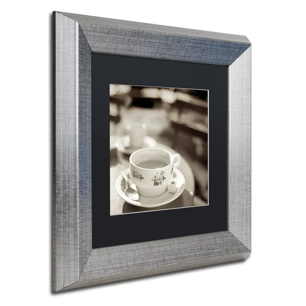 Alan Blaustein 'Jardin du Luxembourg II' Matted Framed Art - Black/White (11 x 11), Trademark Fine Art