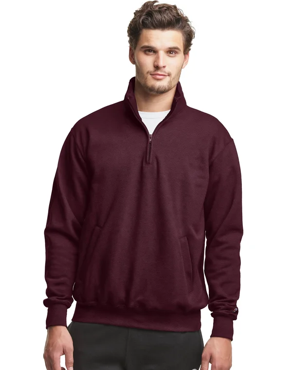 Champion Athletics Powerblend Fleece 1/4 Zip Pullover with Pockets