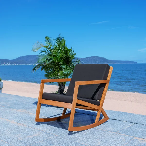 Safavieh PAT7013N Vernon Rocking Chair Natural & Green
