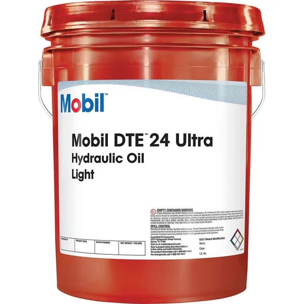 Mobil 125356 Hyd Oil, dte Ultra 24, iso 32, pail, 5 gal.