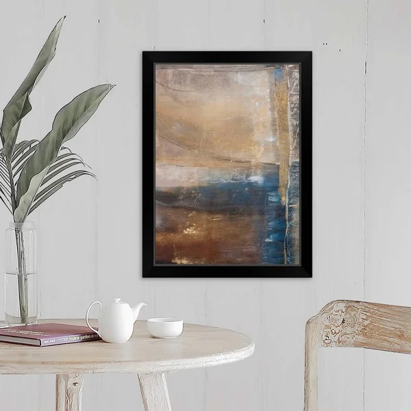 Kinetic Stone I - Black Framed Wall Art, 18x24, Great Big Canvas