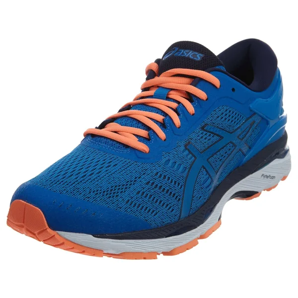 Asics Uomo Gel Kayano 24 Corsa Scarpe Directoire Blu Hot Arancione Misura 9.5 US