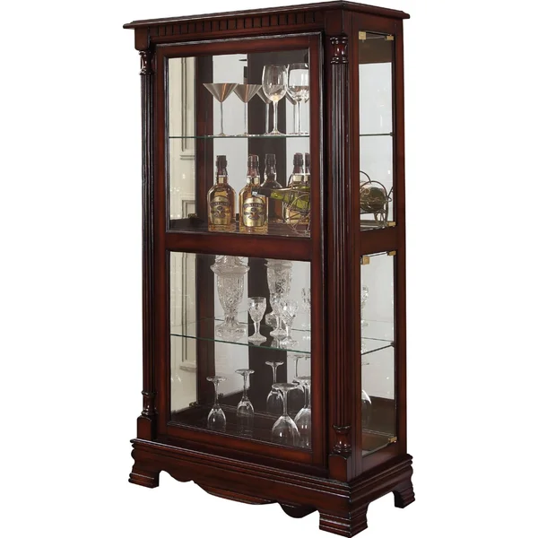 Acme Carrie Curio Cabinet Cherry