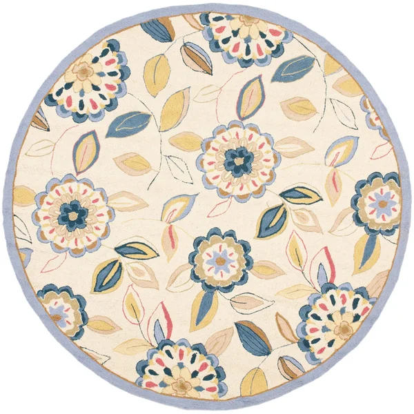 Safavieh Chelsea HK179A 2&6x22 x 8&0x22 Runner Ivory, Blue Area Rug