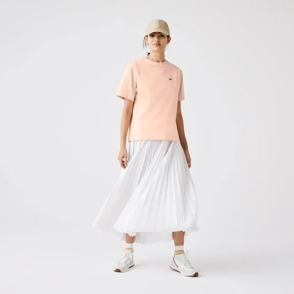 Lacoste Women'S Crew Neck Premium Cotton T-Shirt - 34
