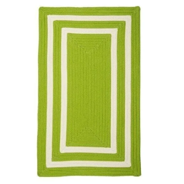 Colonial Mills All-Season Border Rug (2& x 4&) - 2& x 4& Turquoise