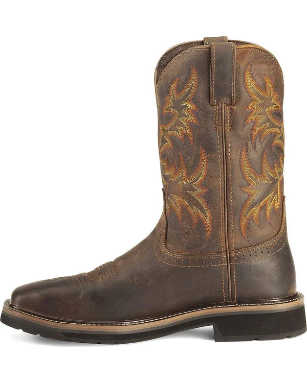 Justin Boots: Men's Steel Toe WK4690 Waterproof Stampede Work Boots