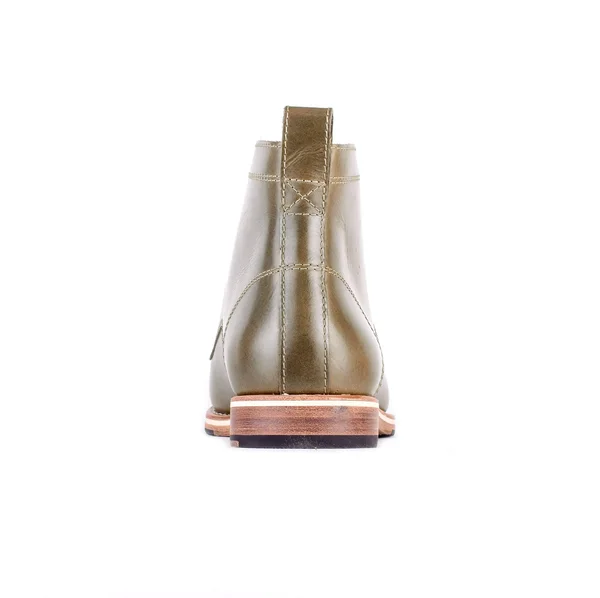 Helm The Zind Boots in Olive, Men's Size 9/EE, Babbo Leather