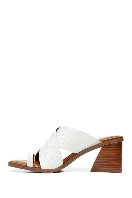 Franco Sarto Safia Block Heel Sandal - Size 7.5 in Putty at Nordstrom Rack