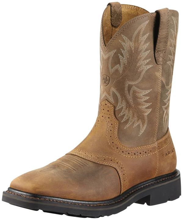 Ariat Men's Sierra Aged Bark Wide Square Toe Work Boots